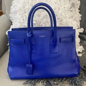 Royal blue Saint Laurent tote